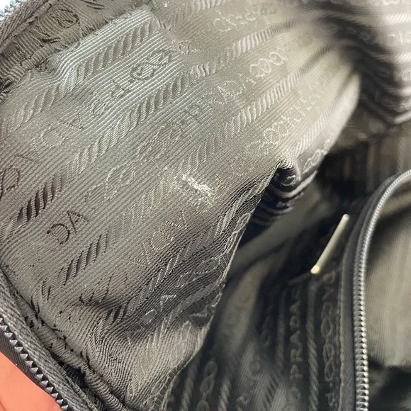 Prada Nylon Vela Nero Small Tote Bag with  Lock Black - Picture 14 of 16